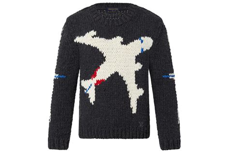 lv plane chunky crewneck|LOUIS VUITTON LV Plane Chunky Crewneck .